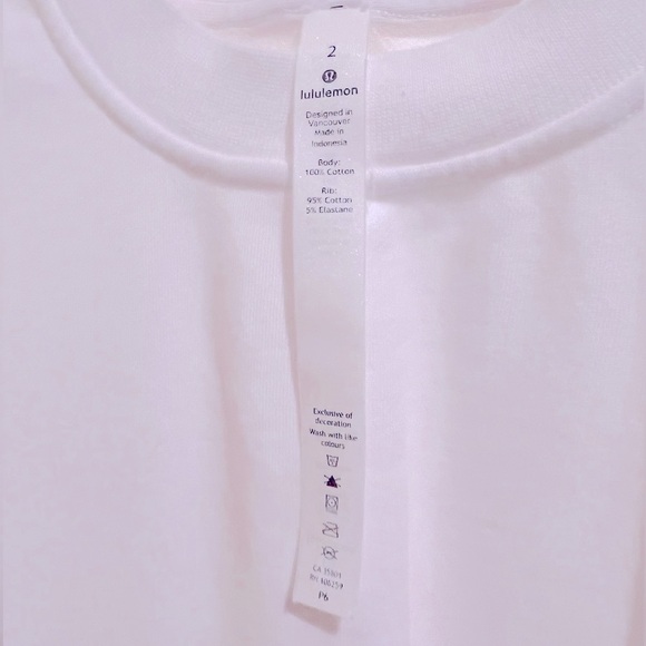 Lululemon White Women’s French Terry Sweatshirt size P6. - Picture 5 of 11
